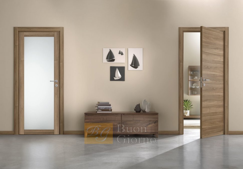 Дверь в современном стиле Walnut