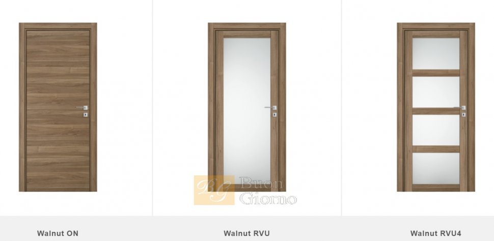 Дверь в современном стиле Walnut
