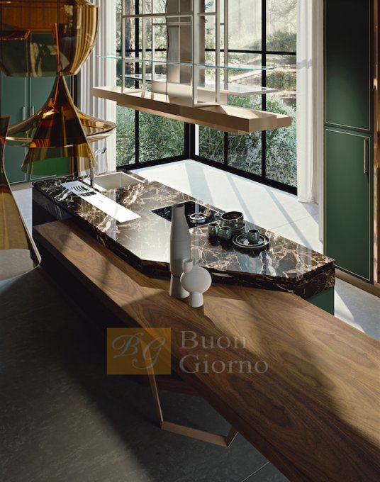 Кухня Martini Mobili Essenza green and copper