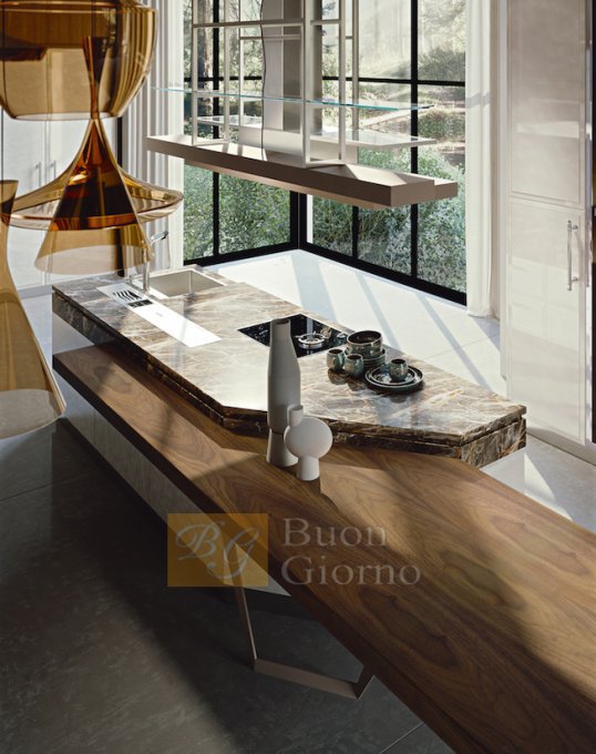 Кухня Martini Mobili Essenza pearl and walnut