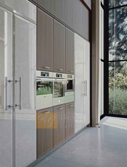 Кухня Martini Mobili Essenza pearl and walnut