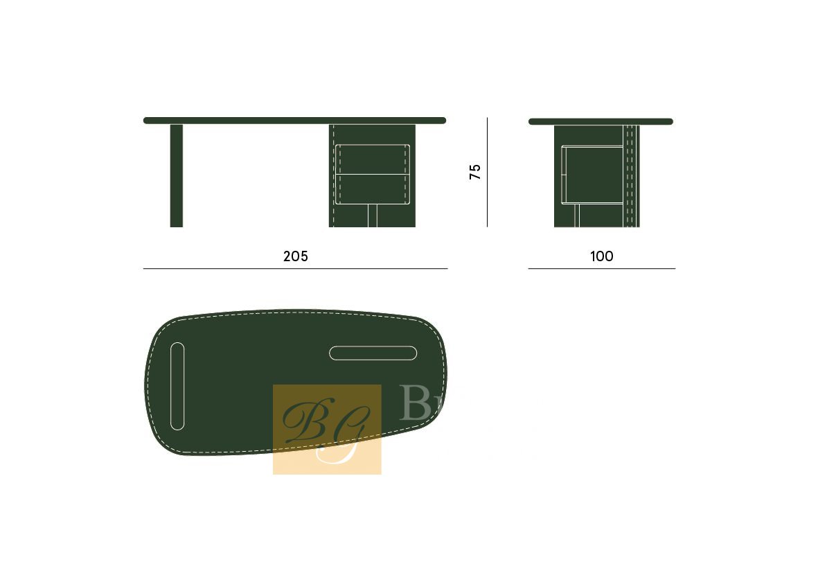 Письменный стол Linea D фабрики CARPANESE HOME