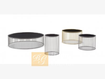 Журнальный столик Caulfield "Gold" - "Black-Nickel" фабрики Minotti