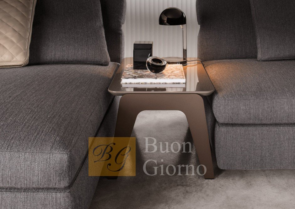 Журнальный столик Kirk "Metal" фабрики Minotti