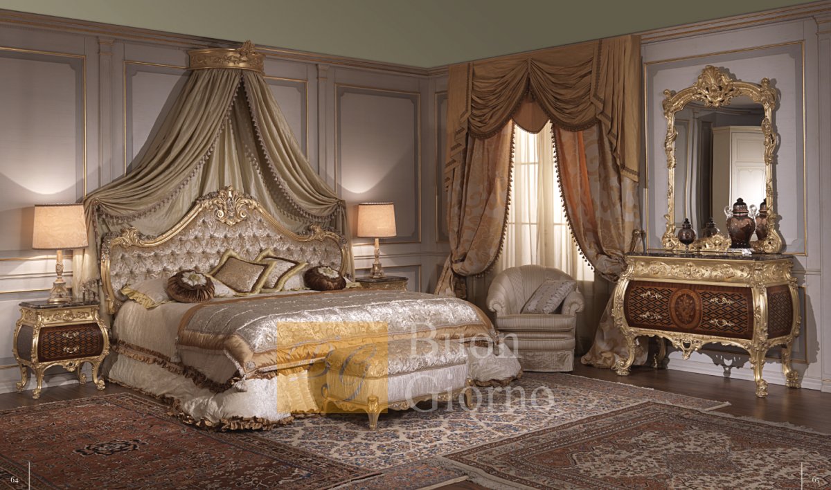 Кровать LUIGI XV EMPERADOR GOLD 931/K фабрики Vimercati