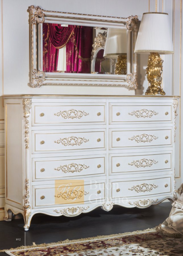 Комод LUIGI XV WHITE AND GOLD 970/K фабрики Vimercati