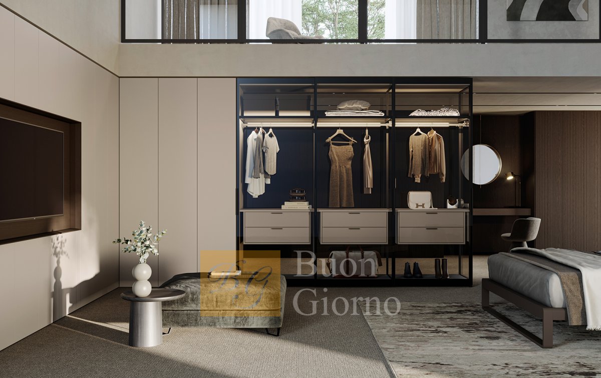 Шкаф GLASS фабрики OLIVIERI