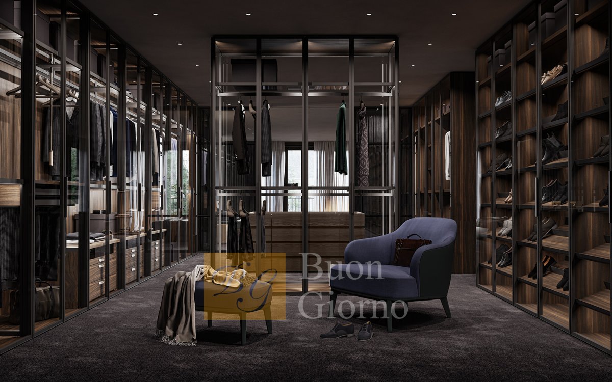 Шкаф GLASS фабрики OLIVIERI