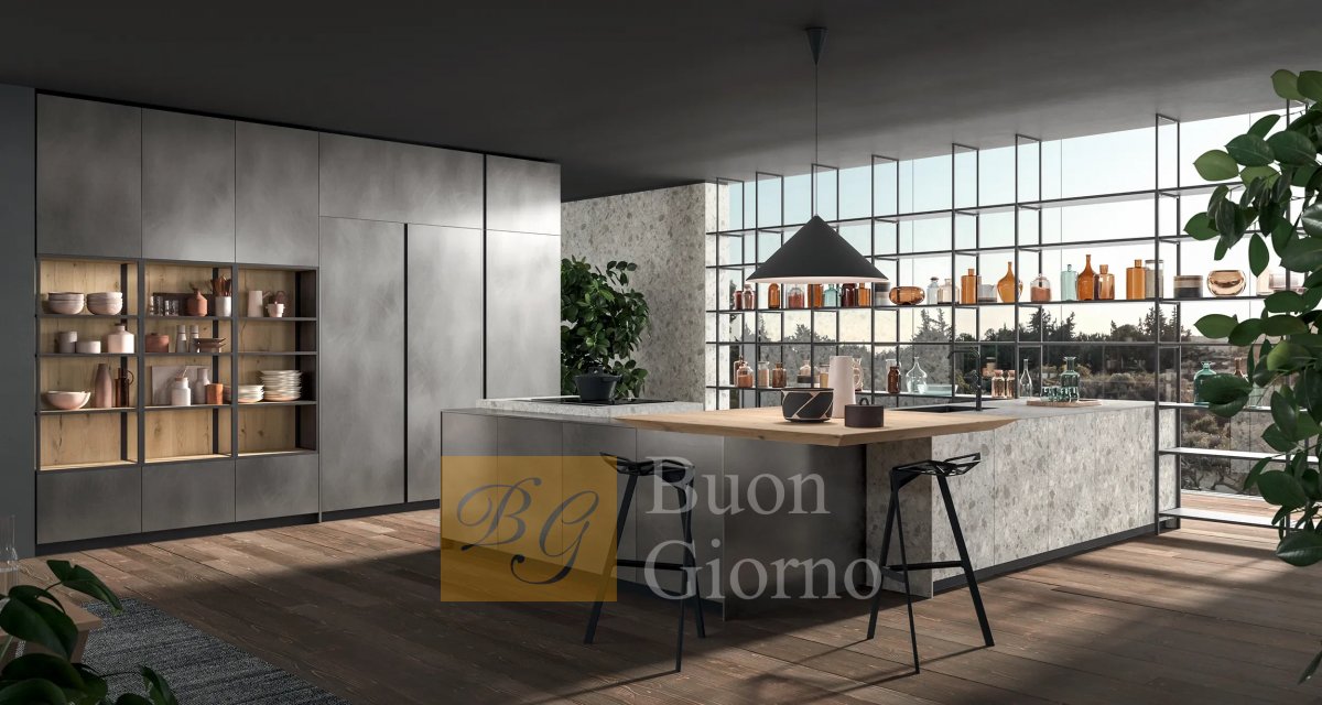 Кухня HC.08 effetto metallico фабрики Astra Cucine