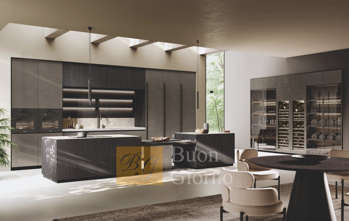 Кухня BLUNA LEGNO Rigato фабрики BINOVA