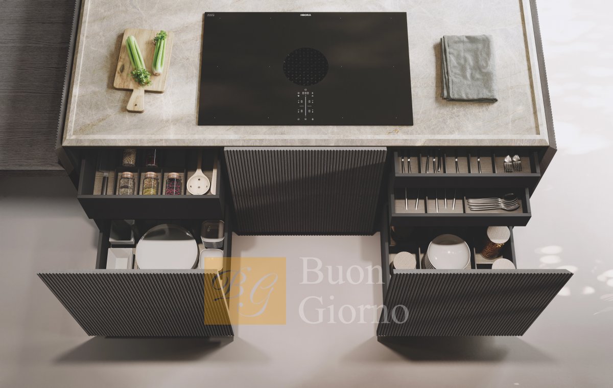 Кухня BLUNA LEGNO Rigato фабрики BINOVA
