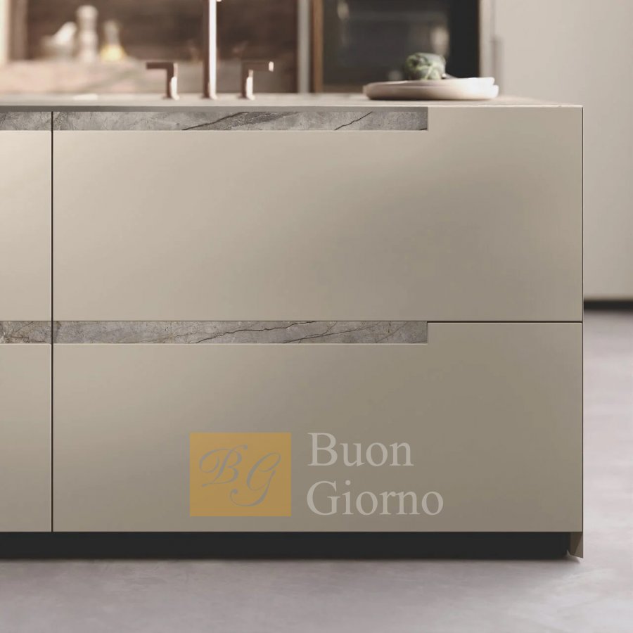 Кухня BLUNA MANIGLIA STONE фабрики BINOVA