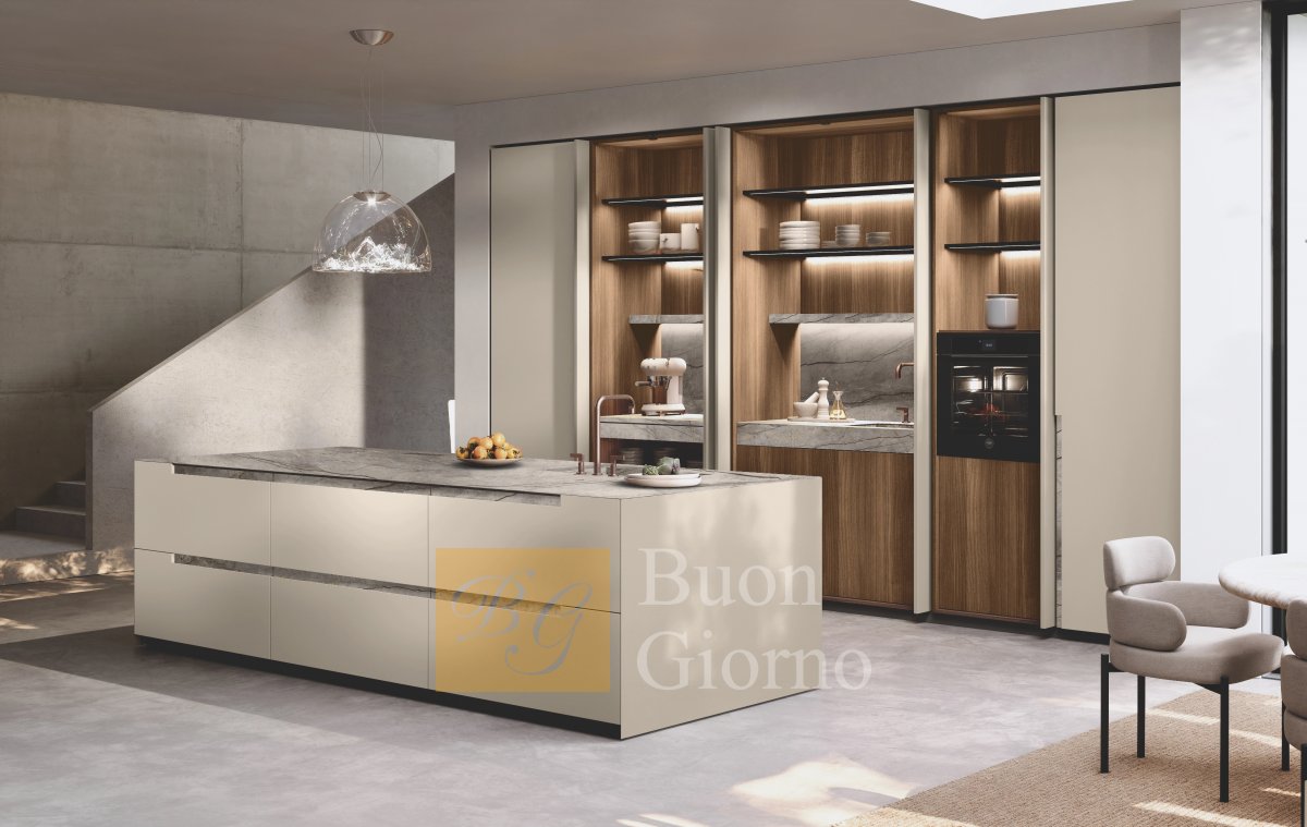 Кухня BLUNA MANIGLIA STONE фабрики BINOVA