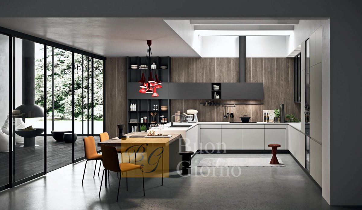 Кухня Line Metal Grey фабрики Astra Cucine