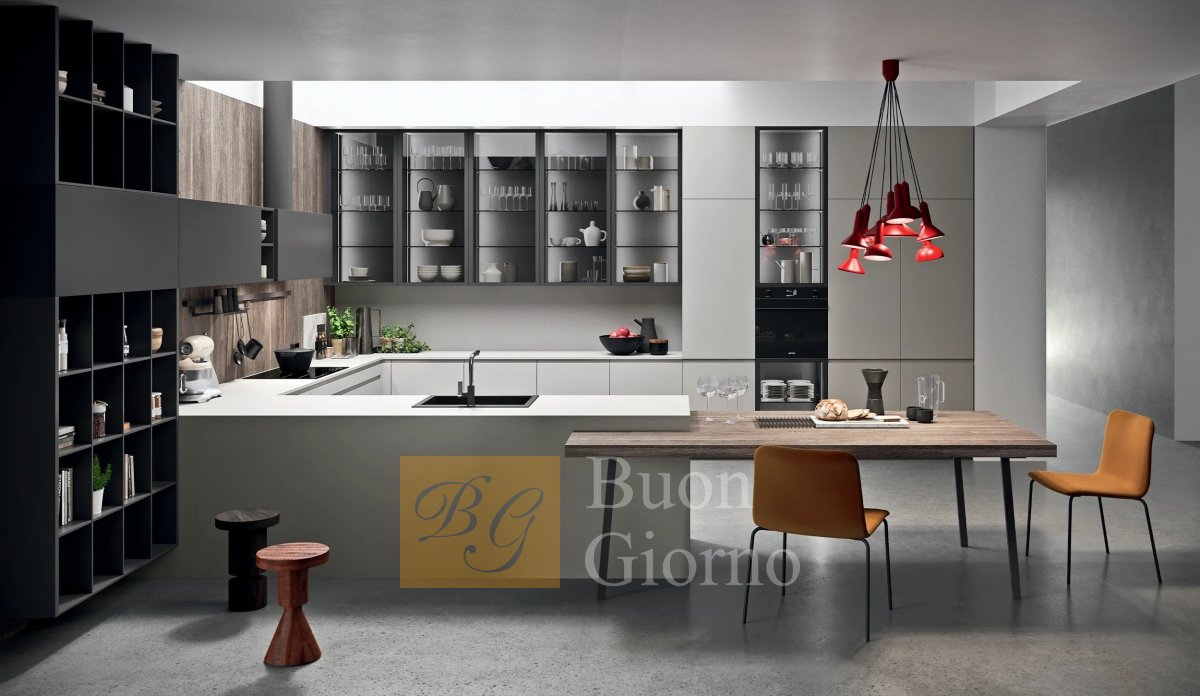 Кухня Line Metal Grey фабрики Astra Cucine