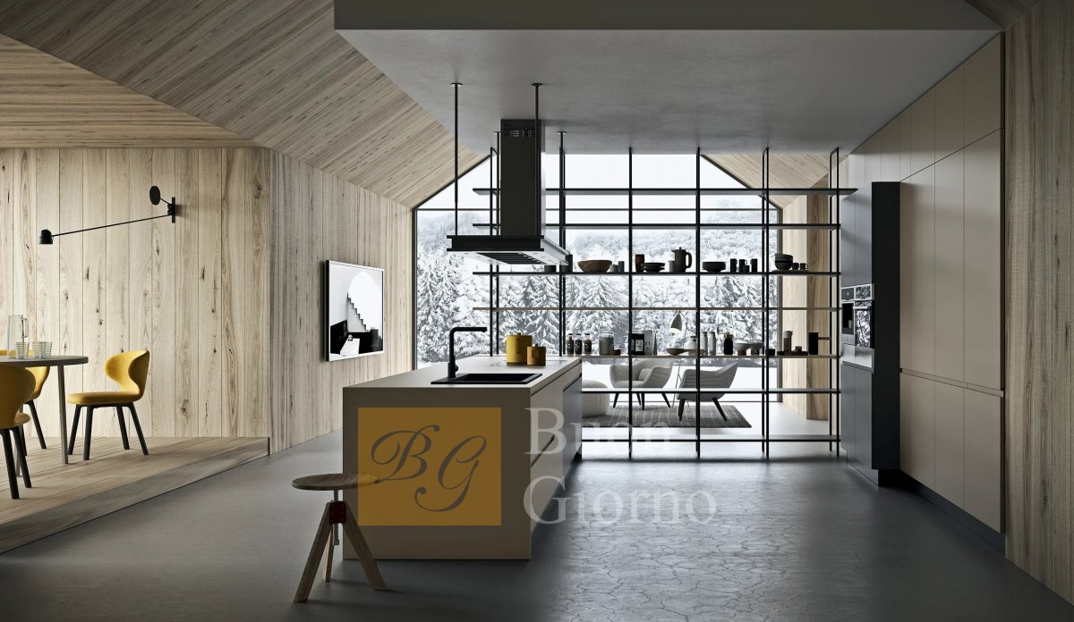 Кухня Line Ottawa e Metal Grey фабрики Astra Cucine