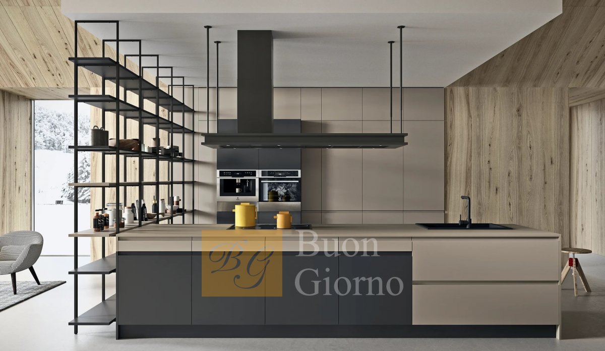 Кухня Line Ottawa e Metal Grey фабрики Astra Cucine
