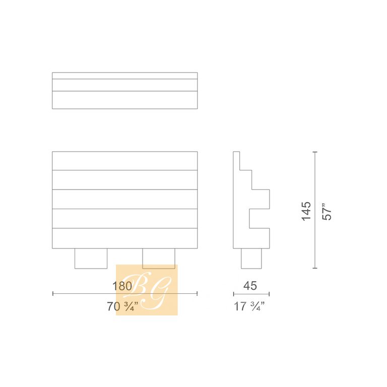 Книжный шкаф Red Bookcase фабрики Cappellini