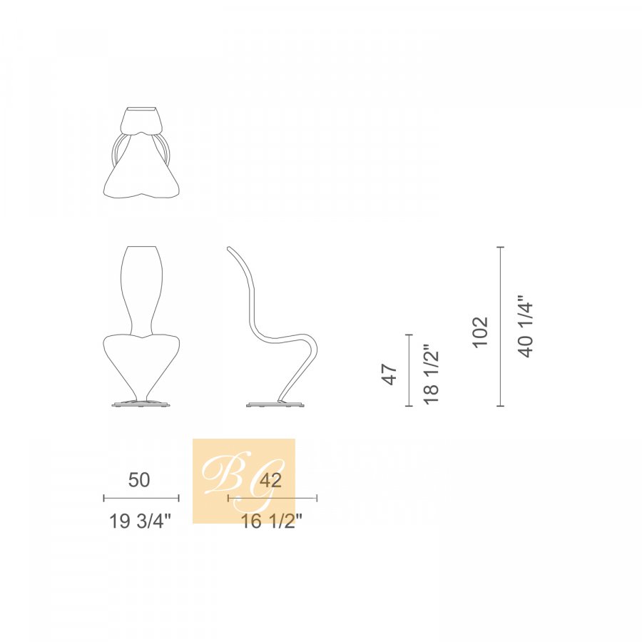 Стул S-Chair TD_1T фабрики Cappellini