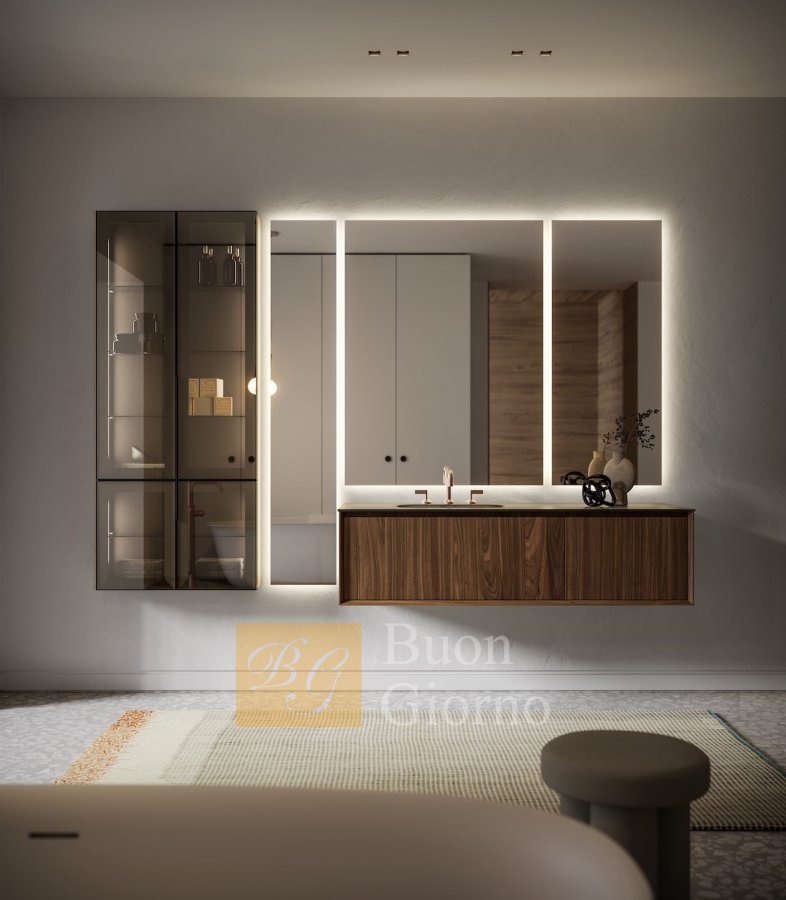 Подвесная композиция с мойкой Modula Comp.07 фабрики Puntotre