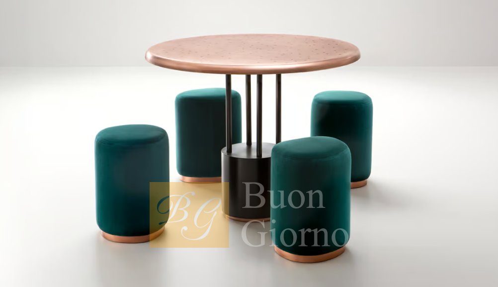 Игровой стол Burraco Table & Pouf фабрики De Castelli