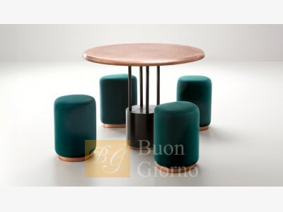 Игровой стол Burraco Table & Pouf фабрики De Castelli