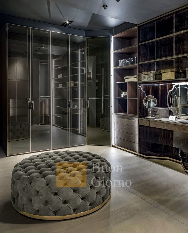 Модульная система для гардеробной ATELIER фабрики Longhi.