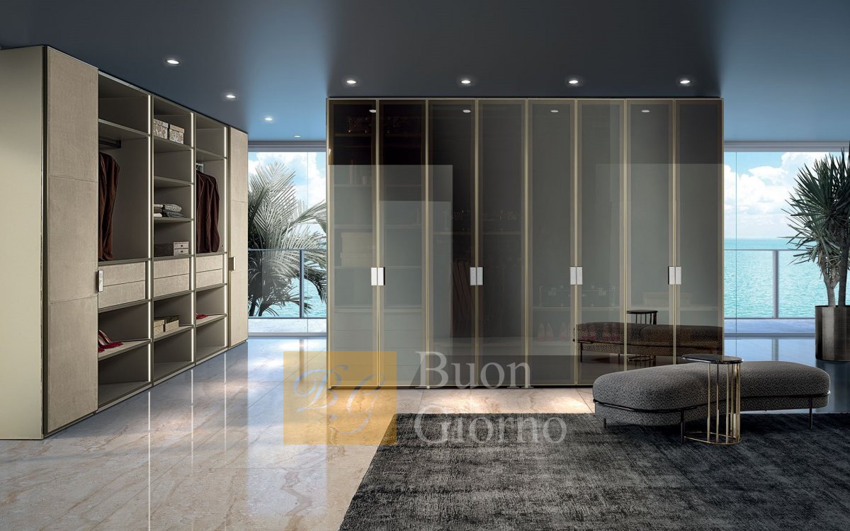 Модульная система для гардеробной ATELIER фабрики Longhi.