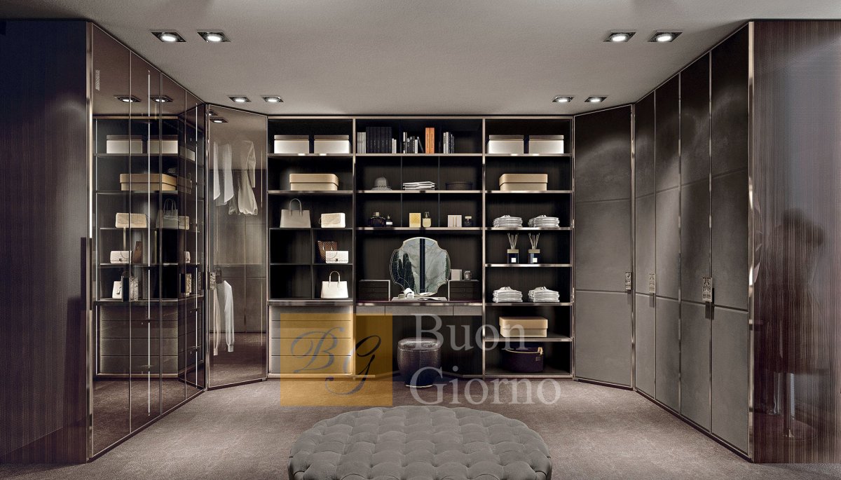 Модульная система для гардеробной ATELIER фабрики Longhi.
