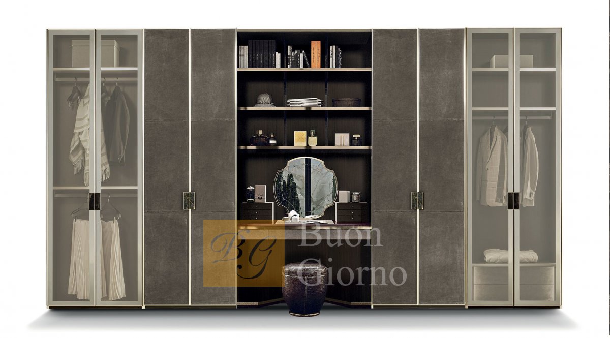 Модульная система для гардеробной ATELIER фабрики Longhi.
