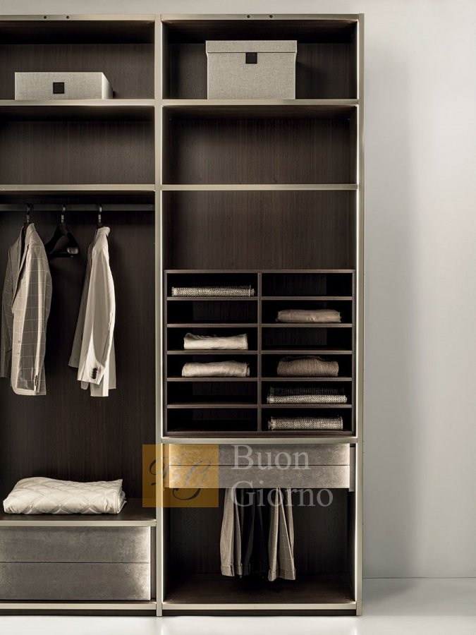 Модульная система для гардеробной ATELIER фабрики Longhi.