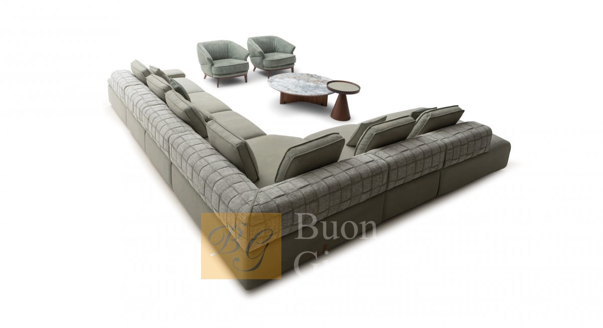 Модульный диван Domino Sectional фабрики Ulivi