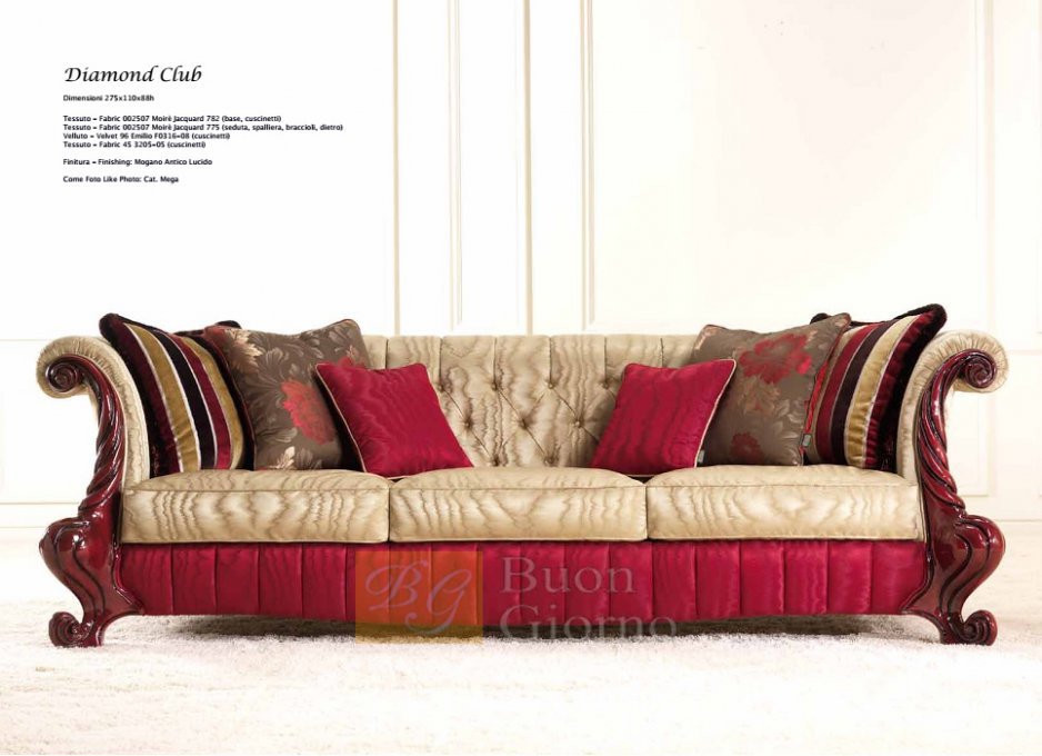 Диван 3х местный в ткани Diamond Club