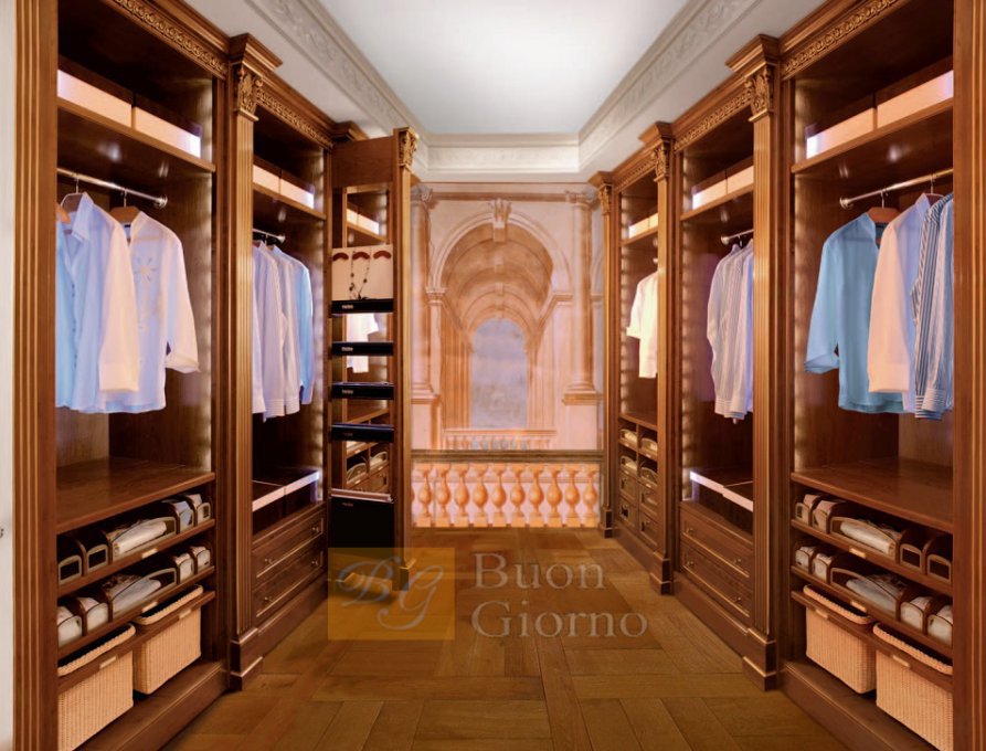 Гардеробная комната в классическом стиле Royal Luxury
