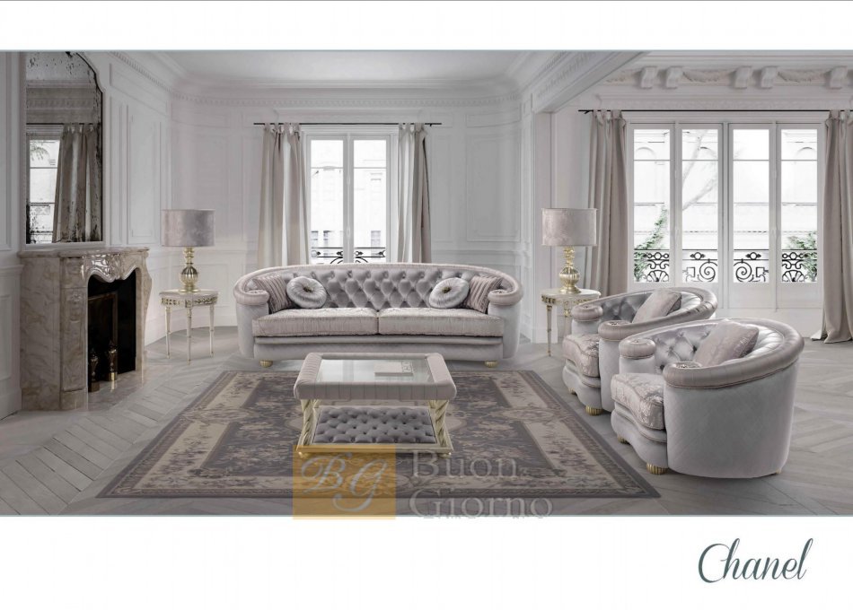 Диван 2х местный в классическом стиле Chanel