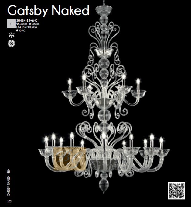 Люстра Gatsby Naked MULTIFORME