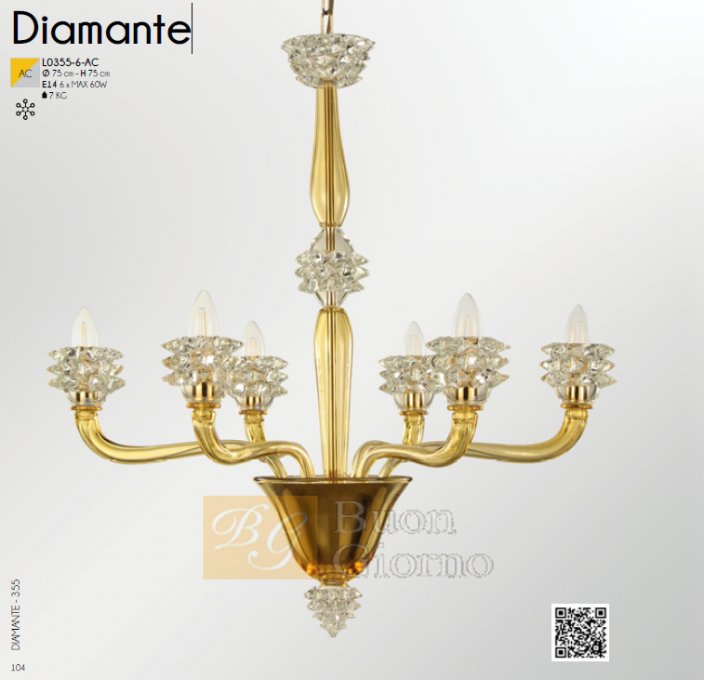 Люстра Diamante L0355-6-AC MULTIFORME