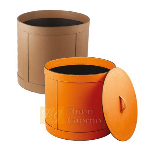 Корзина с крышкой Storage basket with lid round large Giobagnara