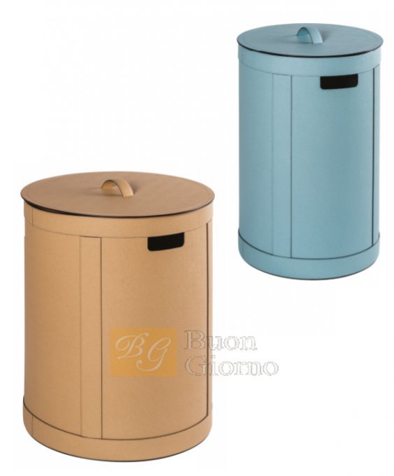 Корзина Storage basket with handles round tall with lid Giobagnara