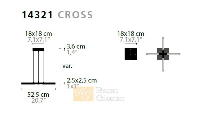 Люстра ARTYS CROSS Ilfari