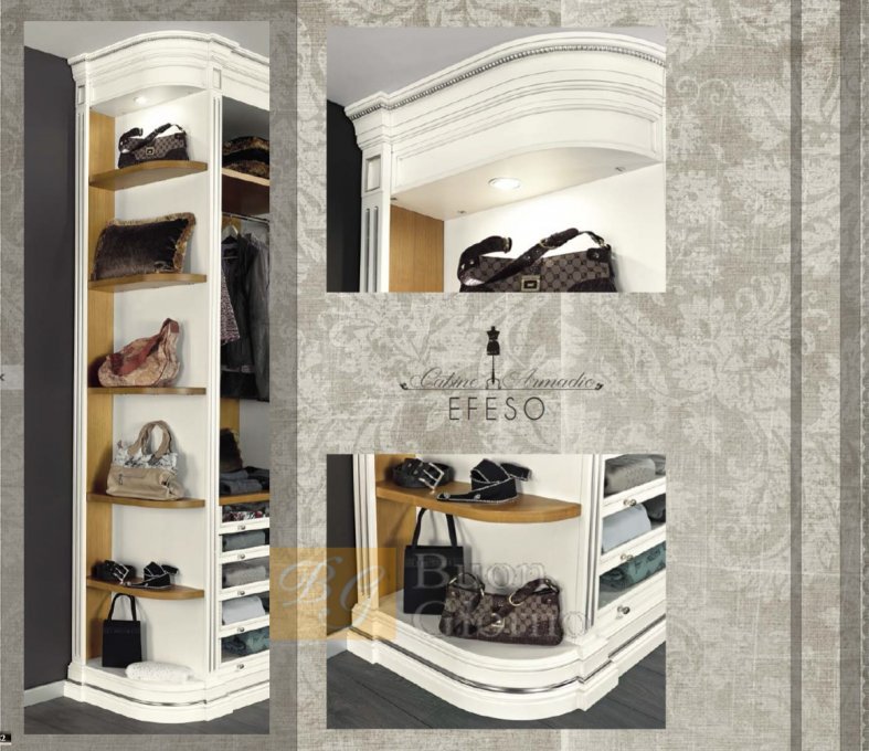 Гардеробная Efeso Collection Laccato CAT2 + foglia oro Marconcini