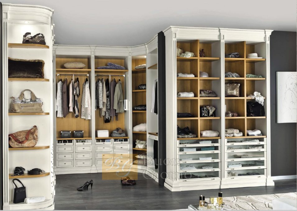 Гардеробная Efeso Collection Laccato CAT2 + foglia oro Marconcini