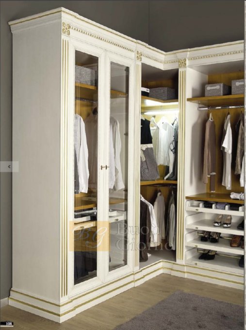 Гардеробная Efeso Collection Laccato CAT2 + foglia oro Marconcini