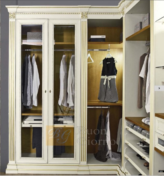 Гардеробная Efeso Collection Laccato CAT2 + foglia oro Marconcini