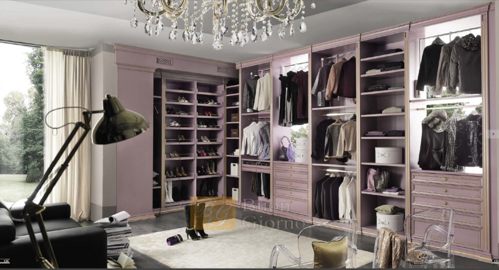 Гардеробная Efeso Collection Laccato CAT2 + foglia oro Marconcini
