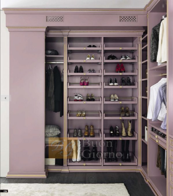 Гардеробная Efeso Collection Laccato CAT2 + foglia oro Marconcini