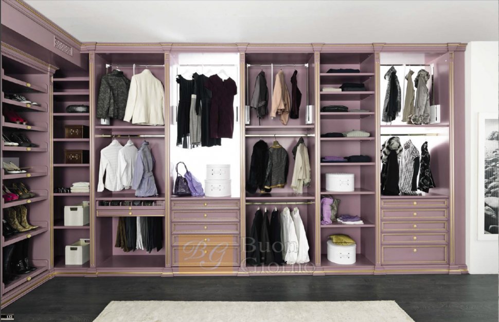 Гардеробная Efeso Collection Laccato CAT2 + foglia oro Marconcini