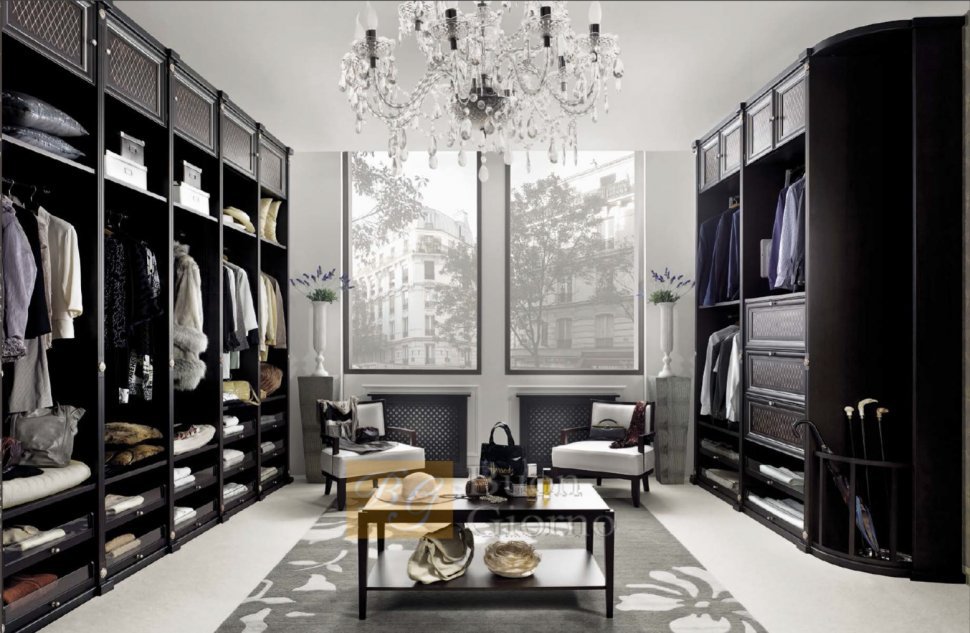 Гардеробная Viktor Collection Laccato CAT3 + foglia argento Marconcini