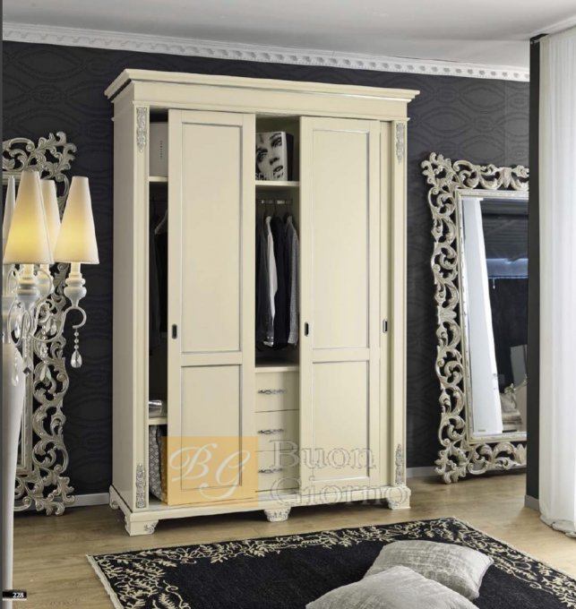 Шкаф Spring Bell Collection CAT2 + foglia argento Marconcini