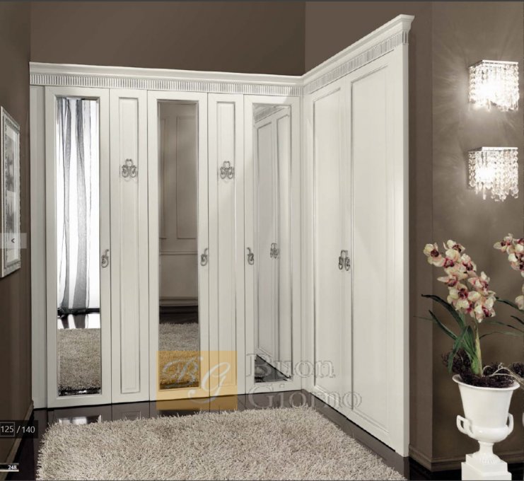 Шкаф Aida Collection Laccato CAT2 + foglia argento Marconcini